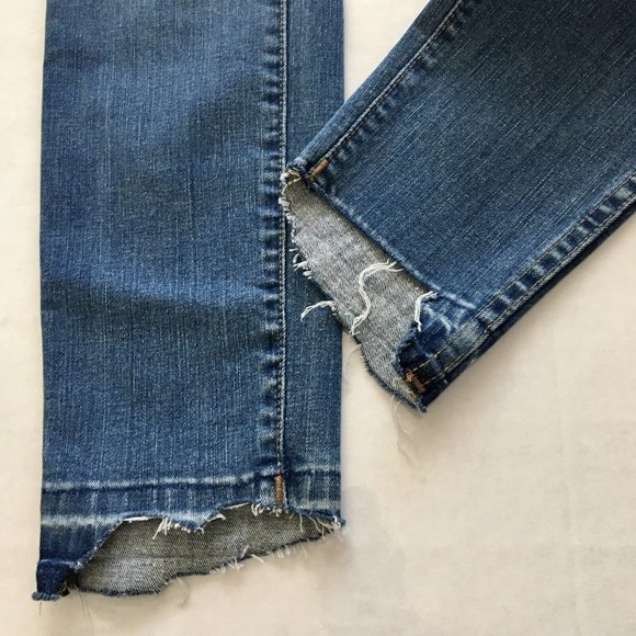 Madewell‎ Curvy High-Rise Skinny Jeans Drop Step-Hem Edition Size 25 - Picture 7 of 12